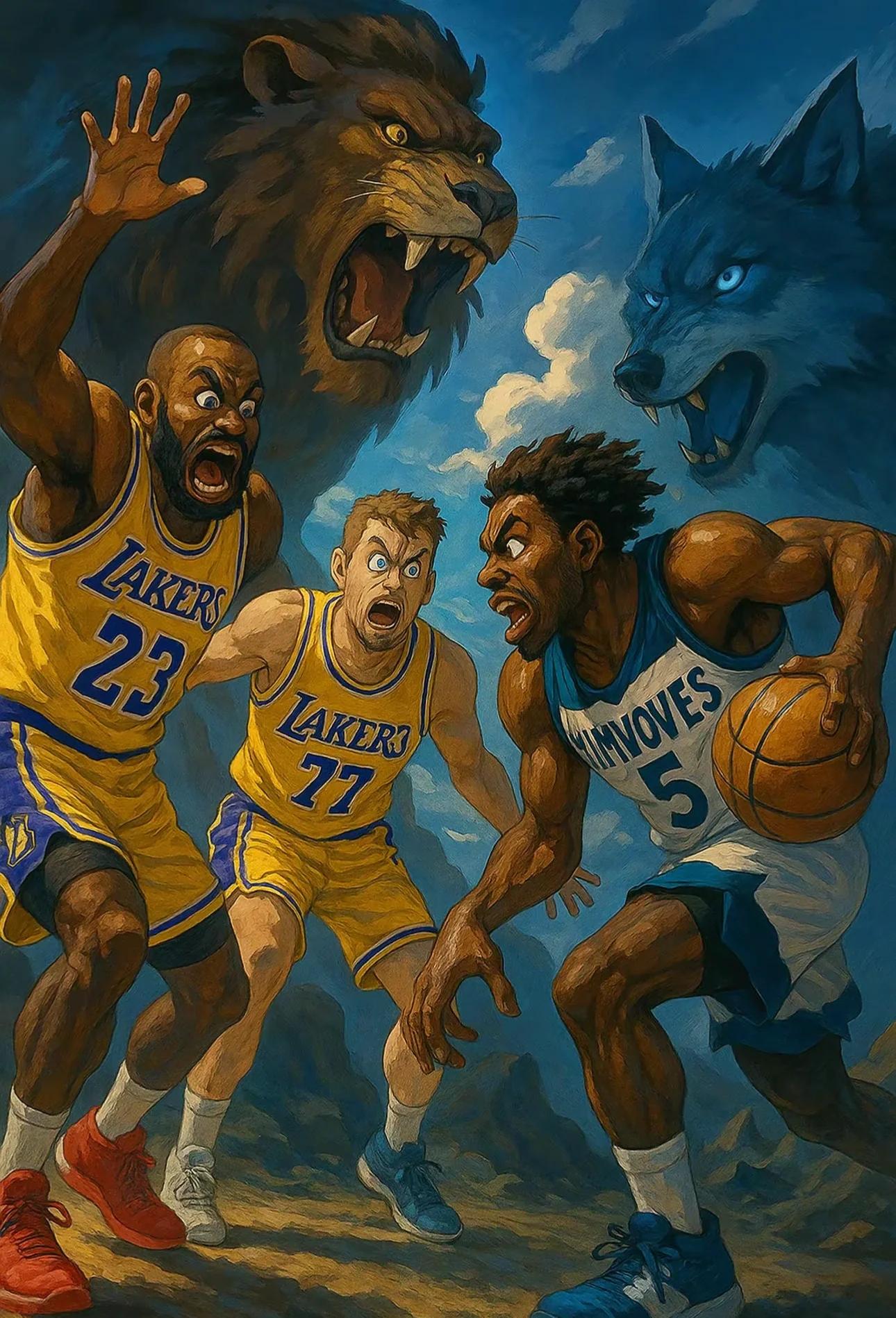 洛杉矶湖人迎中超关键赛，赛前内部沟通，压力陡增，身体对抗强度拉满